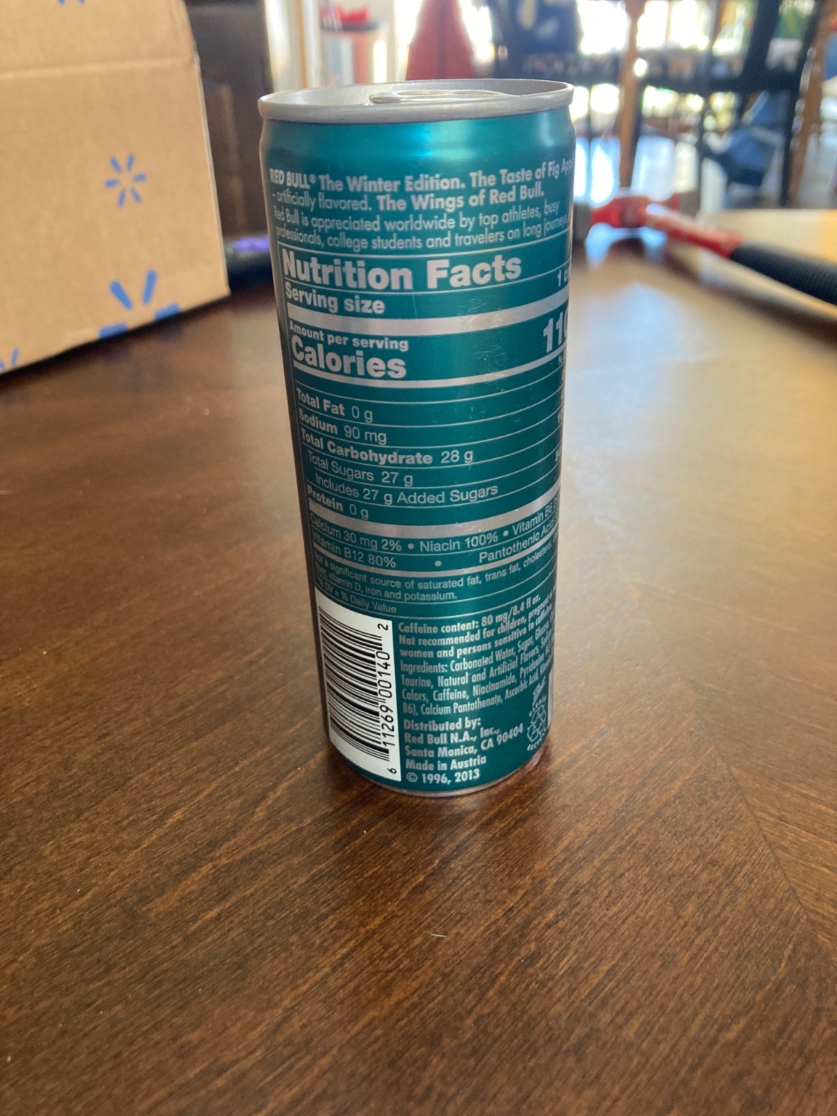 redbull fig apple RARE winter addition 8.4 OZ