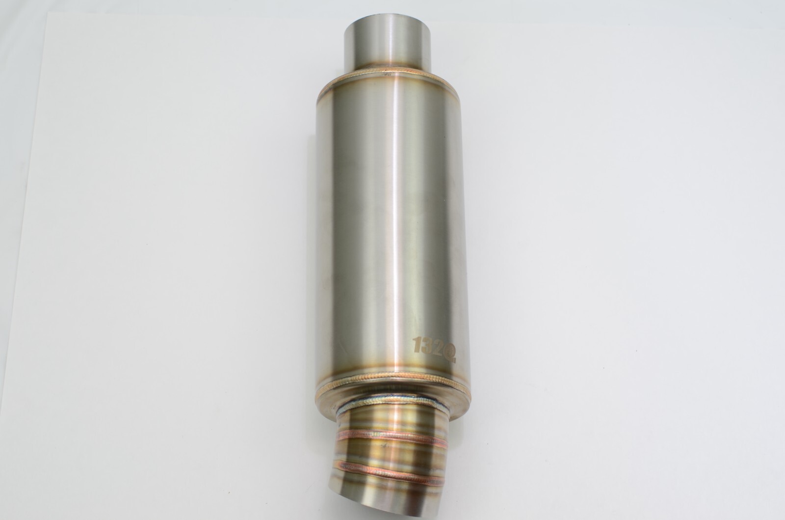 1320 Turn down dolphin muffler stainless steel universal 3" inlet 3.5" outlet