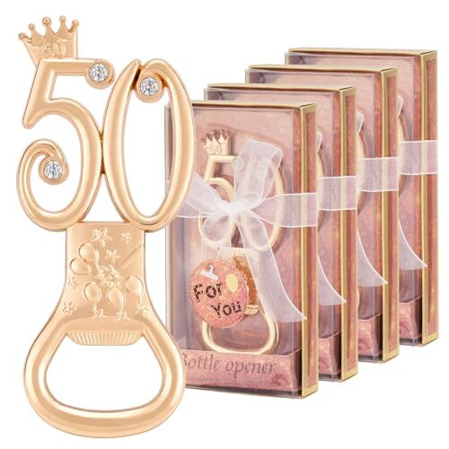 Packs 50th Bottle Opener, Gifts for 50th Birthday Party 50th-Anniversary 24