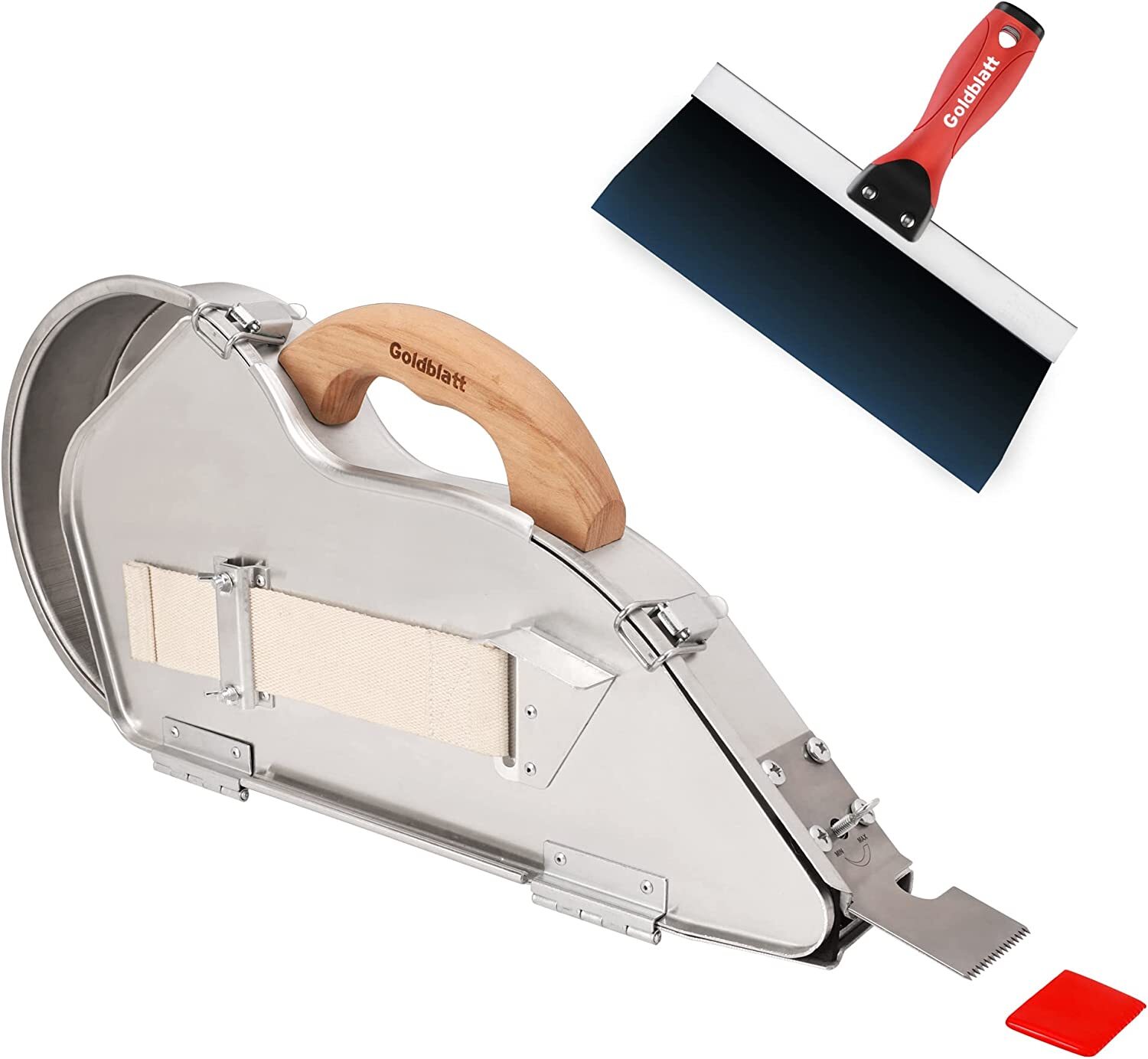 Goldblatt Banjo Tape Set Drywall Taping Tools w/10"Blue Steel Taping Knife NEW