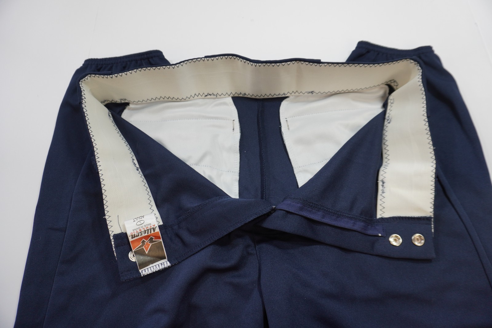 Alleson Adult Men's L Navy Softball/Baseball Pants Elastic Waist 5 Belt loop