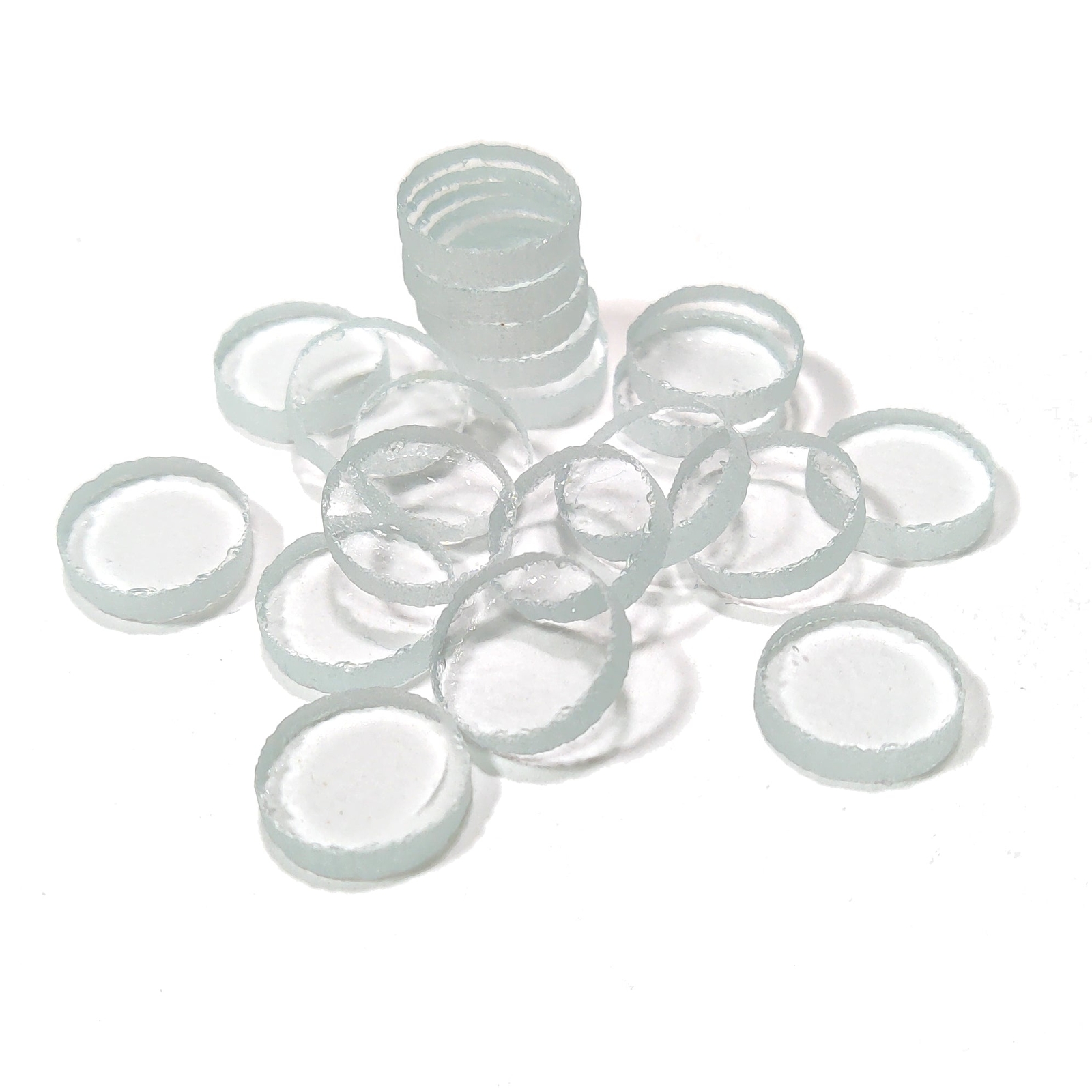 Clear Fusible Precut Circles COE 96 Glass Blanks - 5 Sizes Available