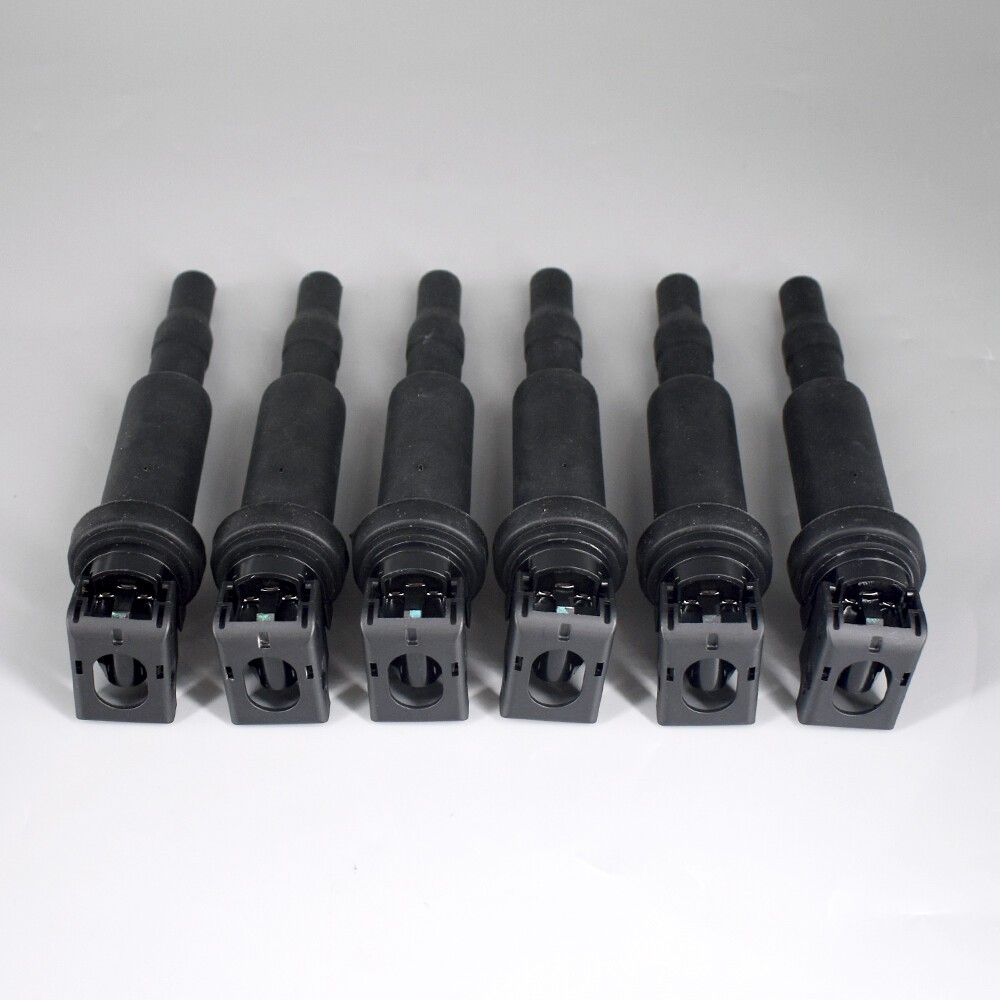 6x OEM BOSCH Ignition Coil Set W/ Connector Boot For BMW 5 6 7 x5 x6 0221504470