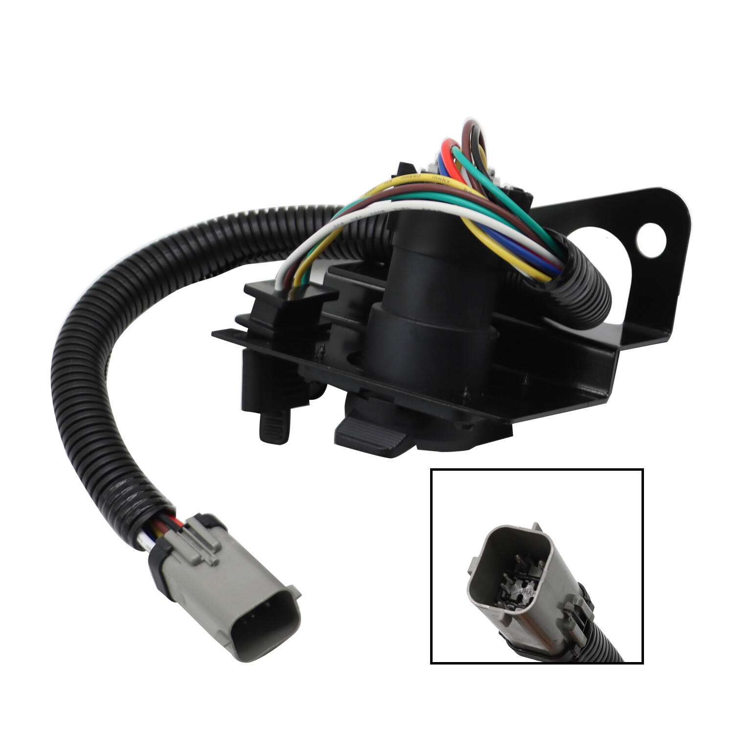 4 & 7 Pin Trailer Tow Wiring Harness Plug For 99-01 F250 F350 Super Duty Ford