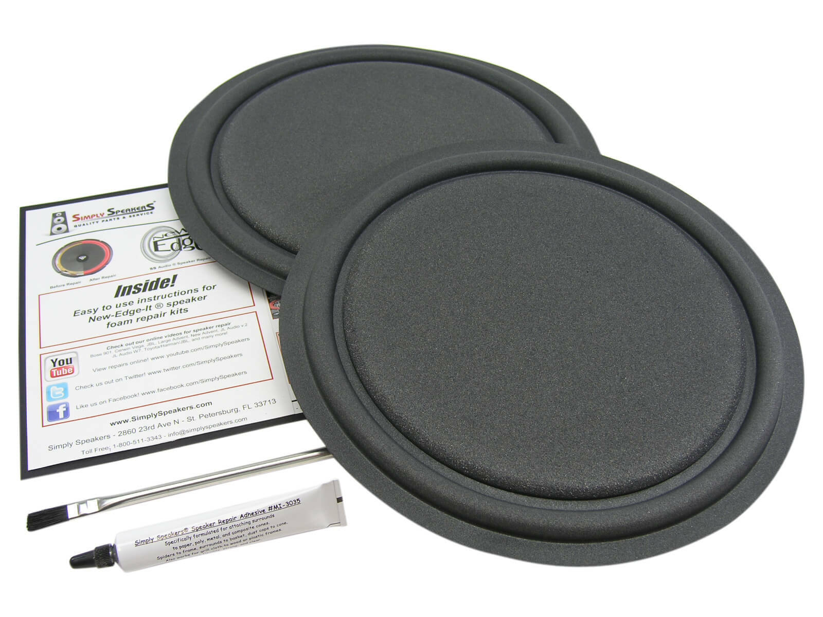 ESS Speakers AMT1 A,B,C,D 12" Passive Radiator Replacement Repair Kit # PASK-12