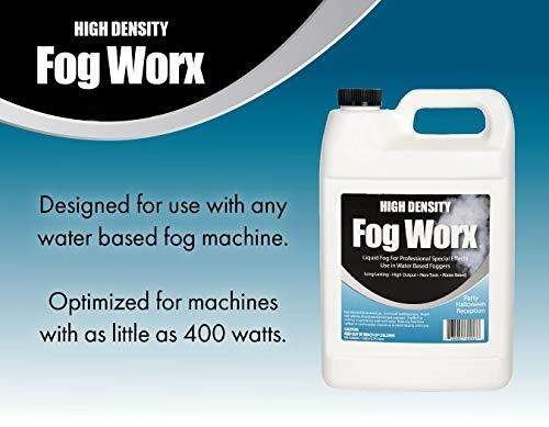 FogWorx Extreme High Density Fog 1Gallon Long Lasting,Odorless Water Based Fluid