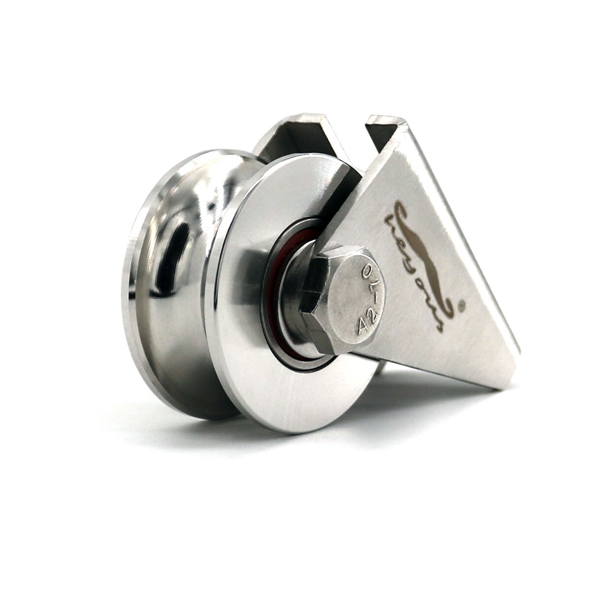 1Screw U Groove Wire Pulley Rope Pulley Stainless Steel Roller Rope Cable Silent