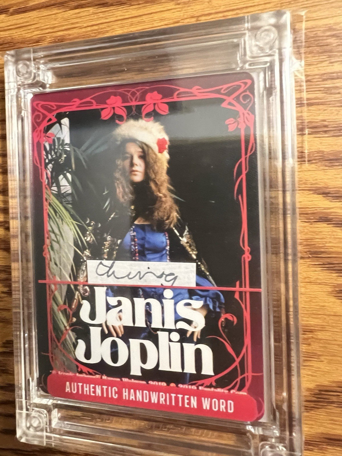 JANIS JOPLIN A WORD FROM ACTUAL HANDWRITING (thing) 1000% AUTHENTIC & 4x6 PHOTO