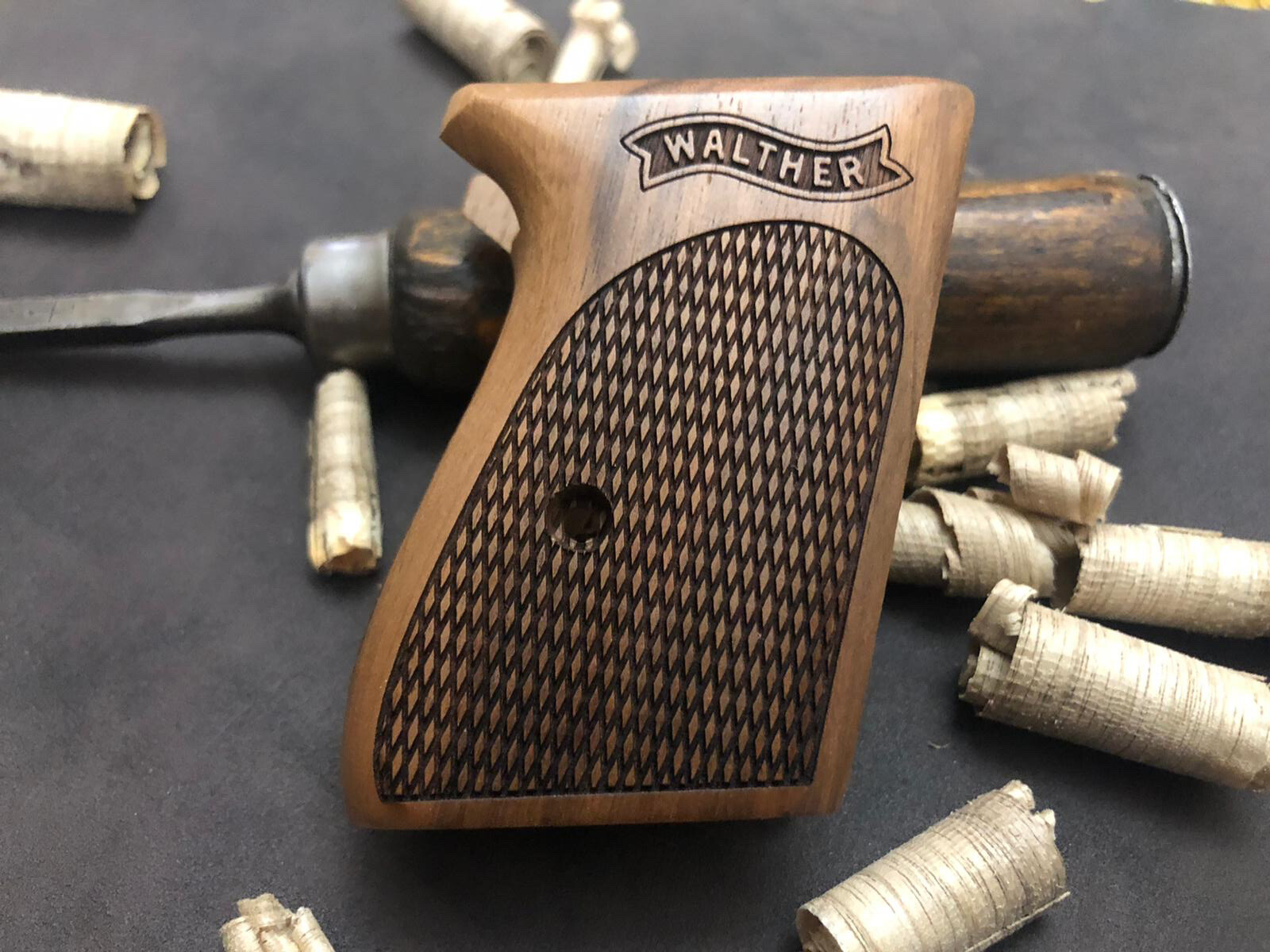 Walther PPK Turkish Walnut Wood Grips Set. Fits Interarms PPK. FAST USA SHIPPING