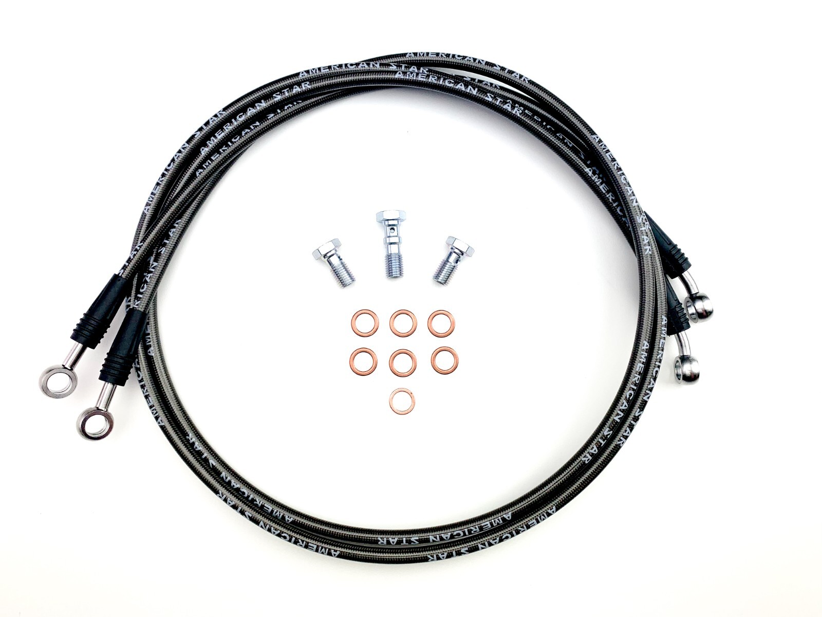 American Star Street Legal DOT Approved Brake Line Set:Yamaha Raptor 700 09-24*