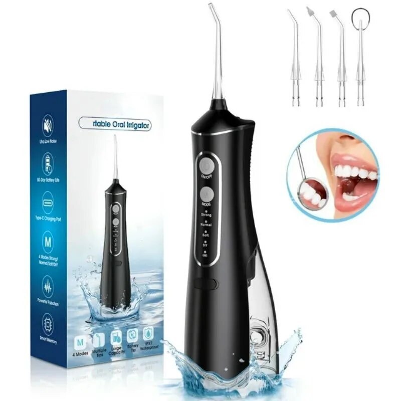 Cordless Water Flosser Dental Oral Irrigator Travel Teeth Cleaner Floss Pick NEW