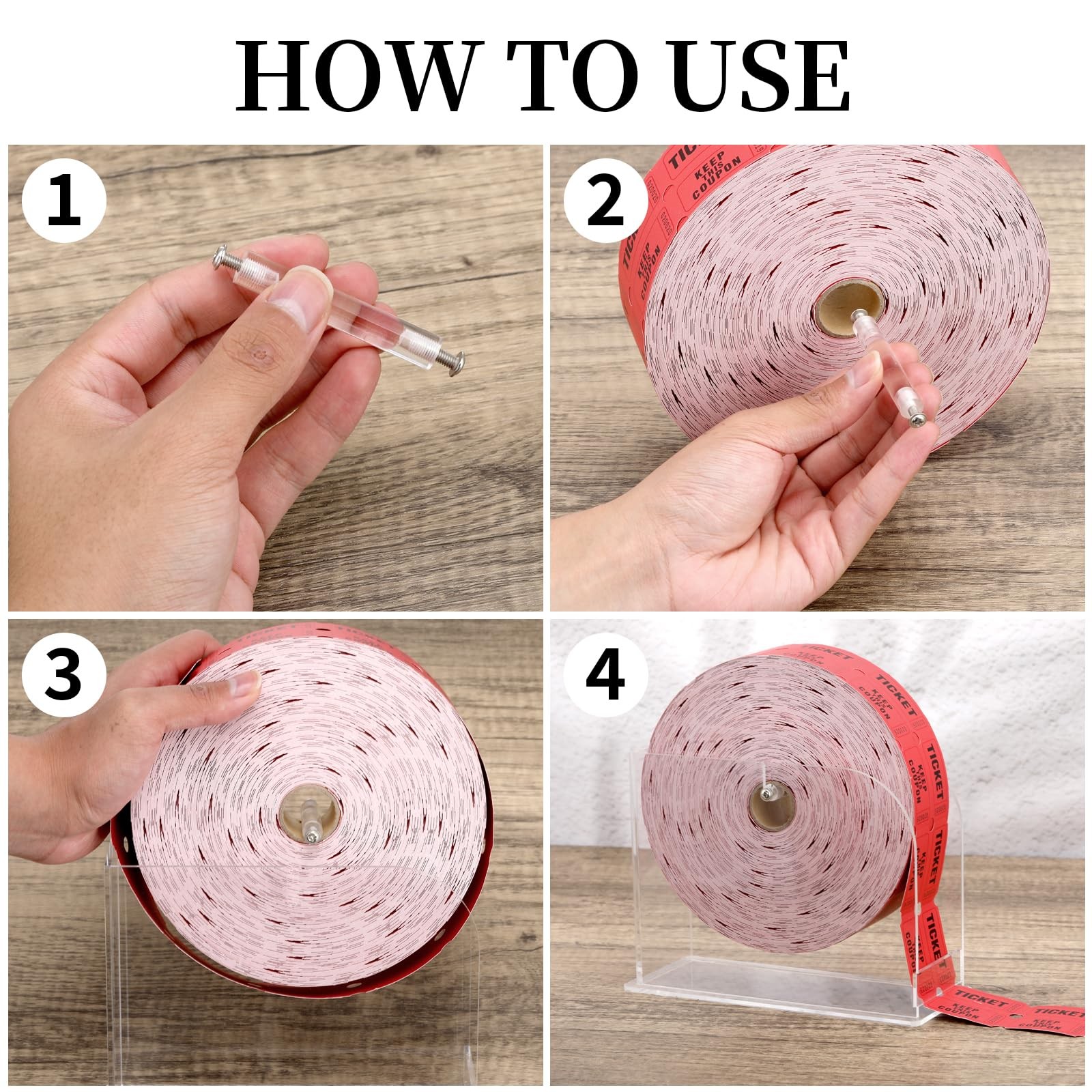 Acrylic Raffle Ticket Dispenser 5.6 * 7.6 * 3.1inch Raffle Ticket Holder for ...