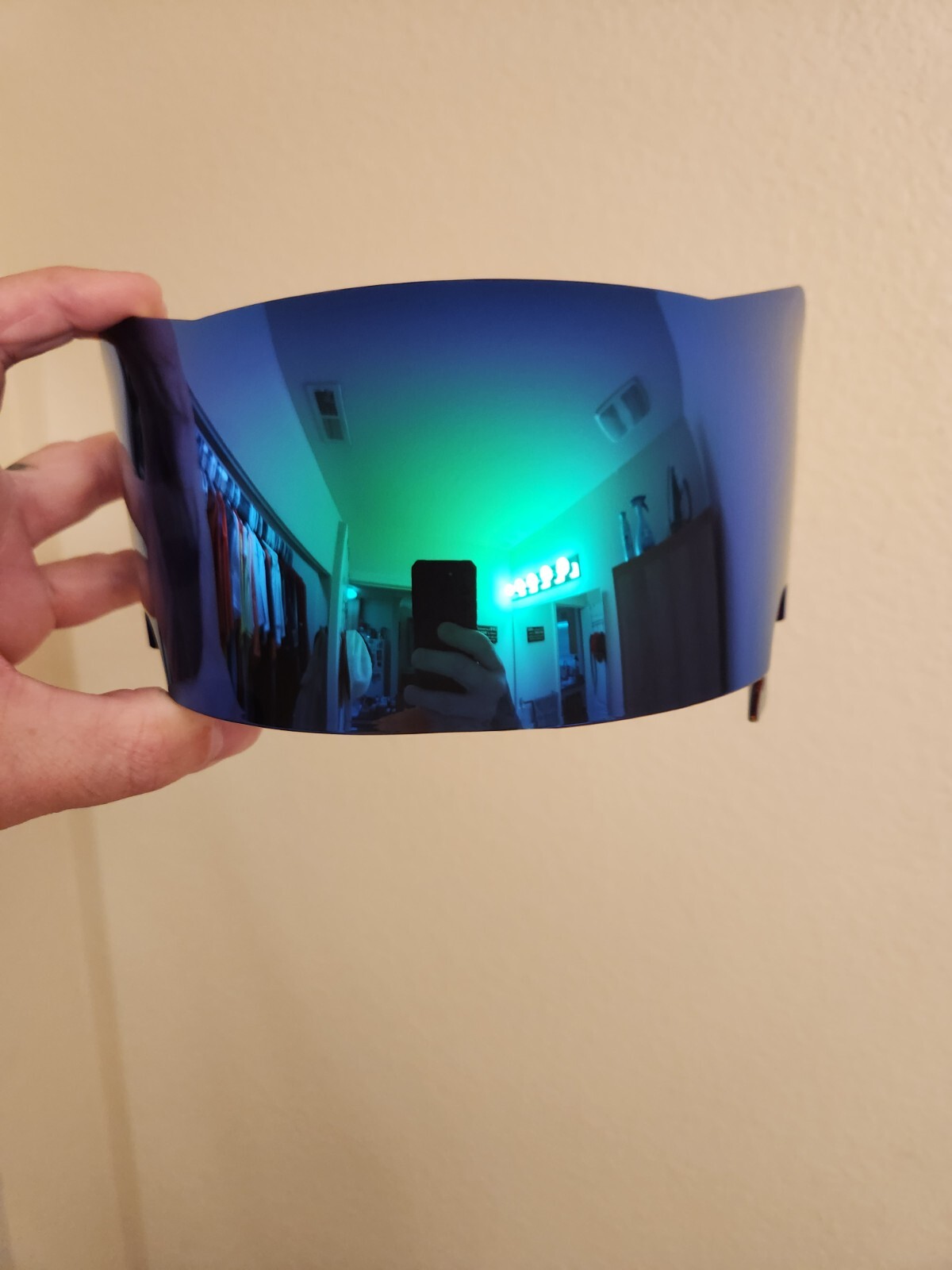 REVO GREEN SPEED FLEX SCHUTT F7 Full Size Football Helmet Oculus Visor W/Clips