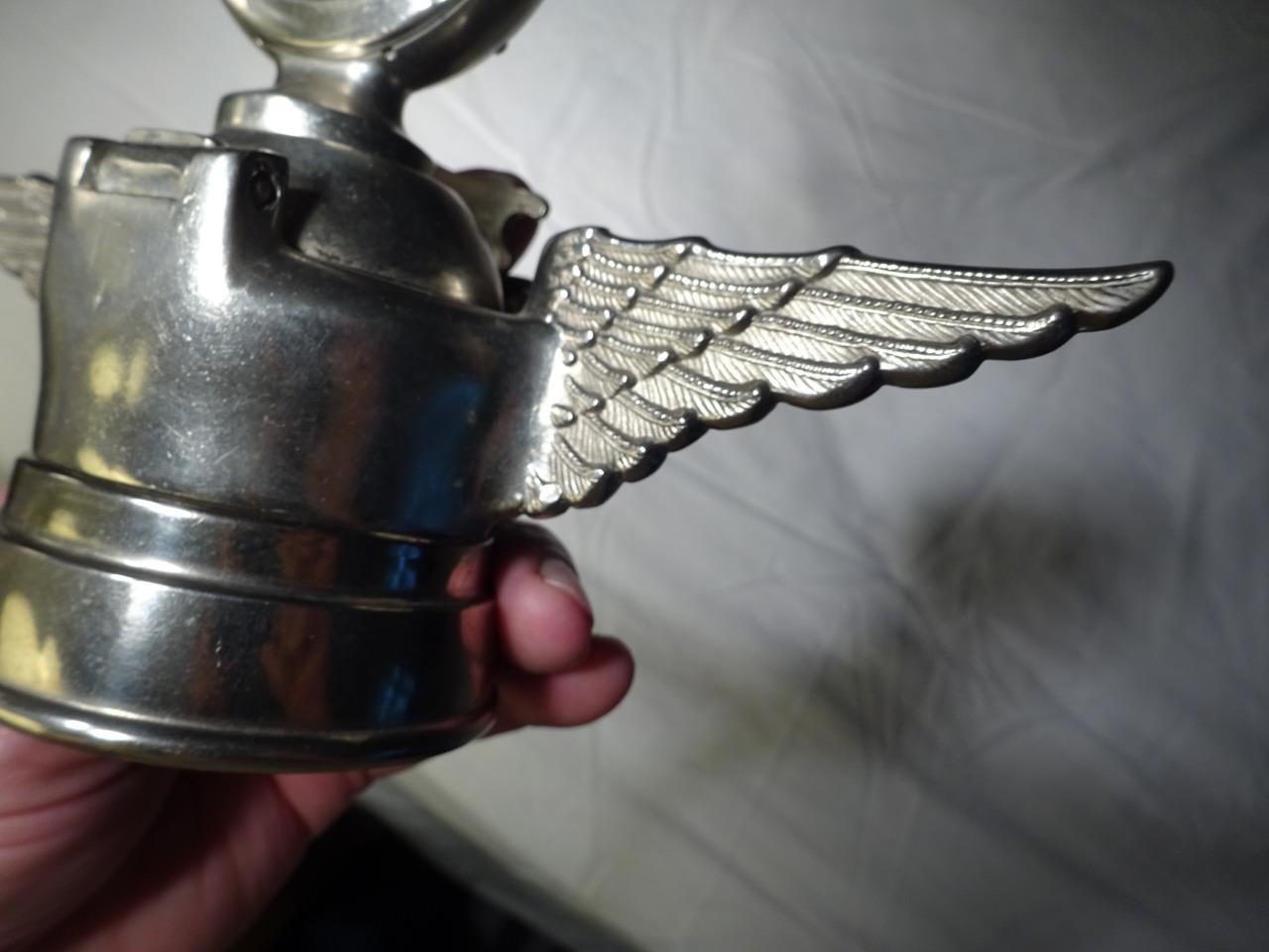 ANTIQUE WINGED EAGLE BOYCE MOTO-METER RADIATOR CAP HOOD ORNAMENT Minty