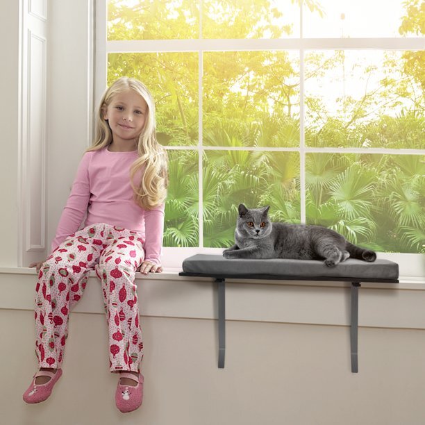 COZIWOW Cat Window Seat Wall Mount Perch House for Large Indoor Cats Durable