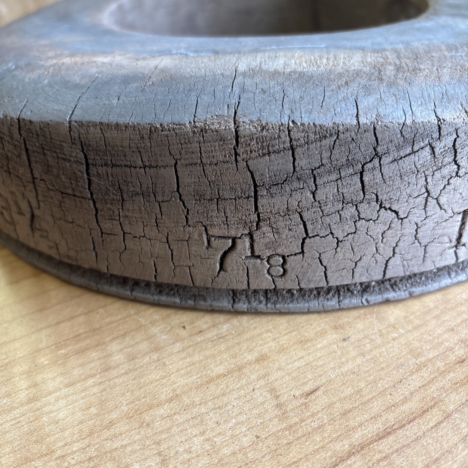 Antique Wooden Block Hat Brim Mold Millinery Form 7 1/8 🔥🔥🔥