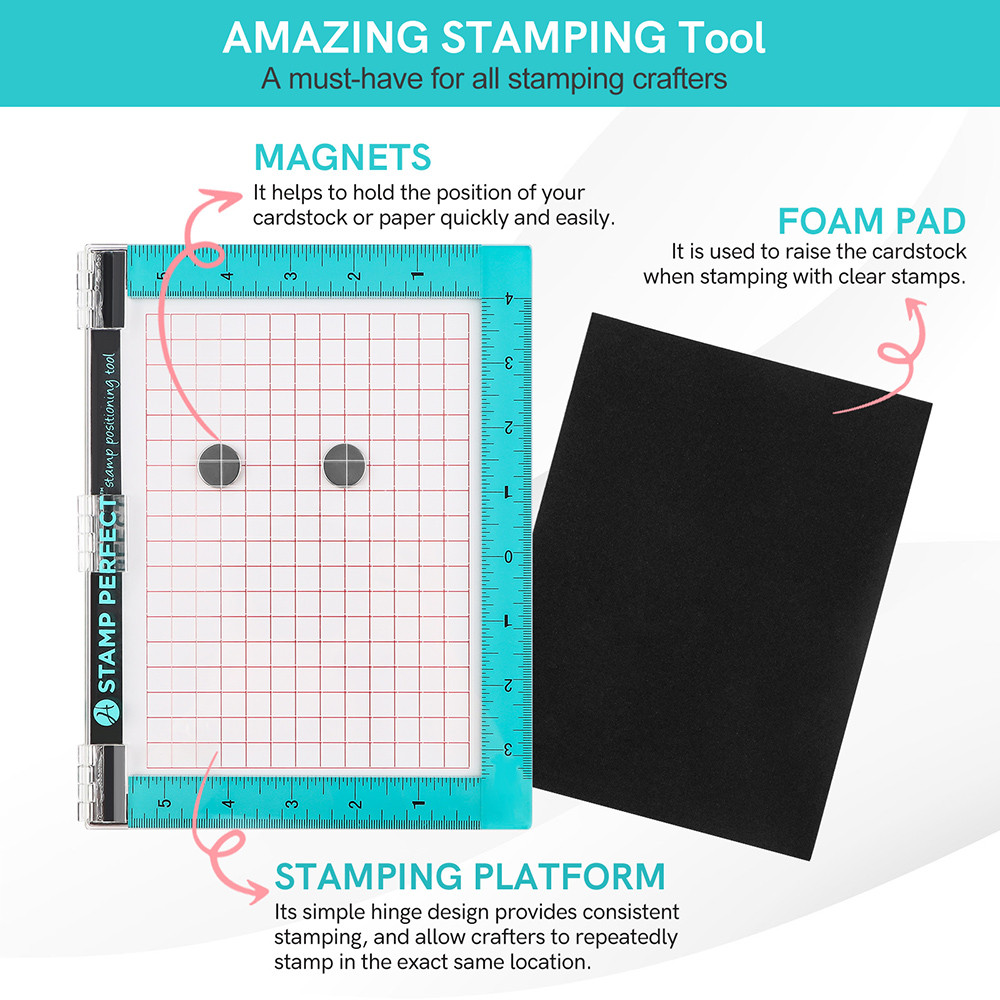Stamp Positioning Tool Stamping Platform For DIY Scrapbooking Craft Card Making