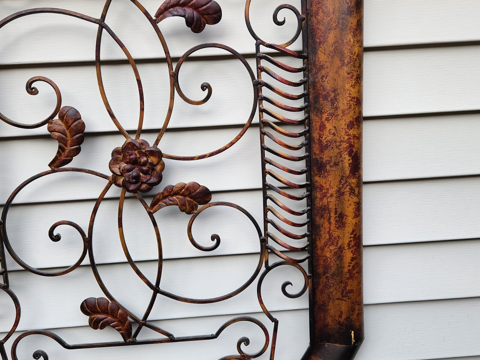 Metal Wall Art Sculpture 27" x 36" Large Distressed 12 - 14 LBS Heavy