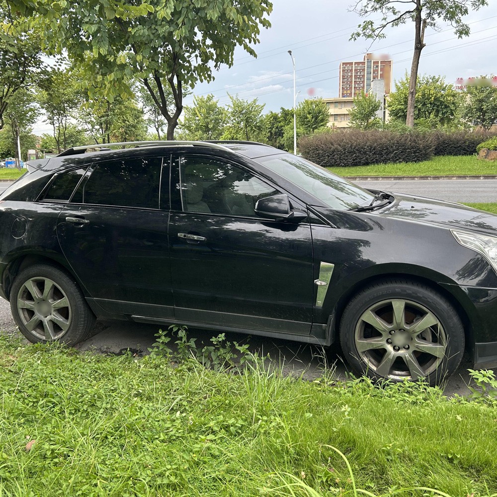 Glossy Black Chrome Delete Window Trims For Cadillac SRX 2010-2016