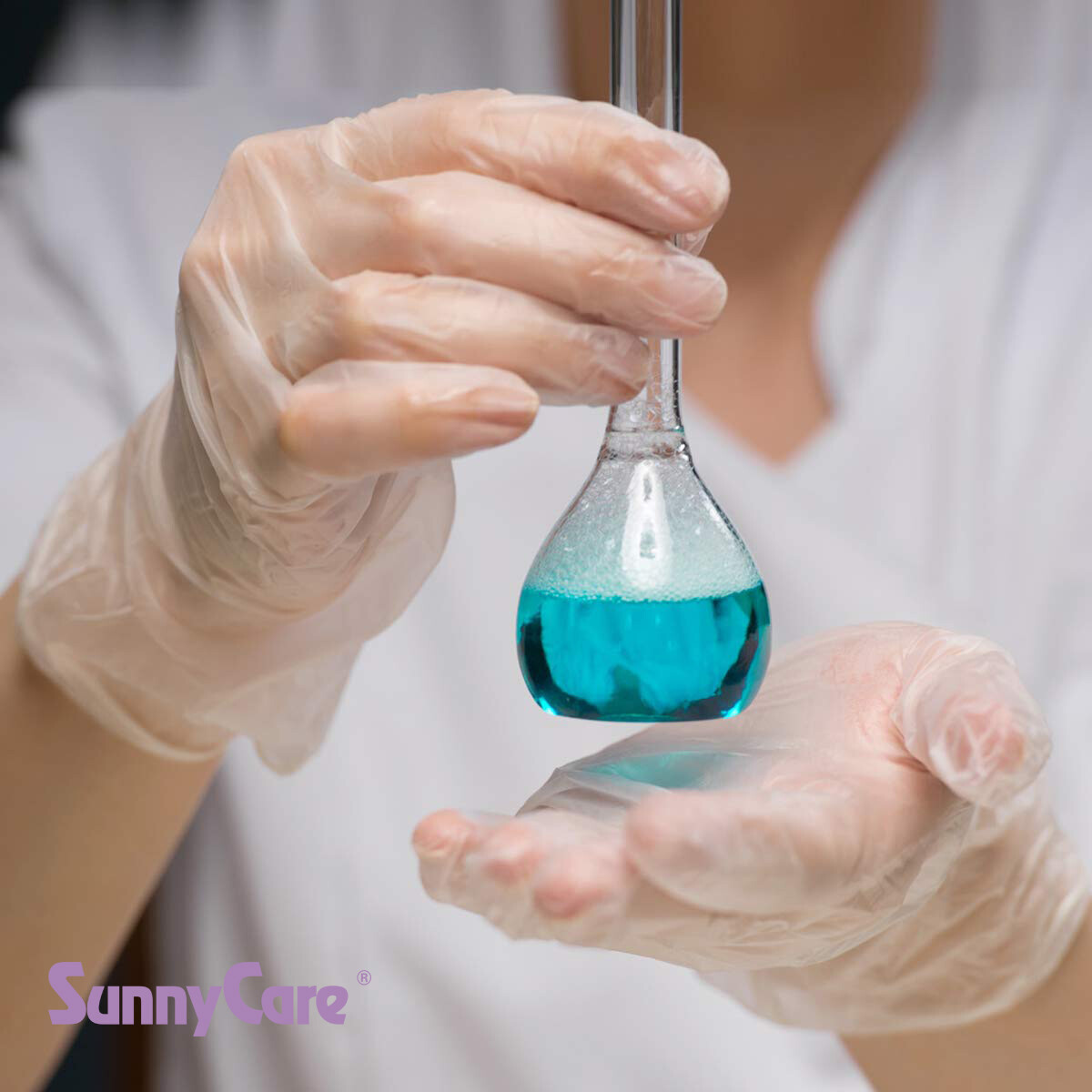 1000Pcs SunnyCare Vinyl Exam Gloves Powder Free (Latex Nitrile Free) 🔥🔥🔥🔥 XL