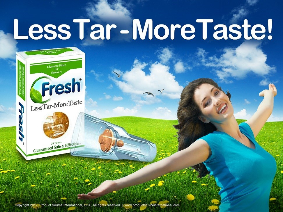 FRESH CIGARETTE FILTERS 5 PKS= 150 Filters Only $9.99! Take the Nic Out!