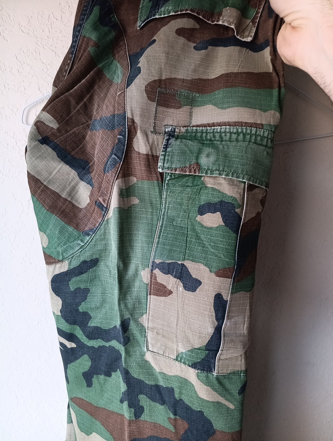 NWT US Army Combat Tousers Hot Weather Coat Uniform Sm Reg Pants Woodland Camo