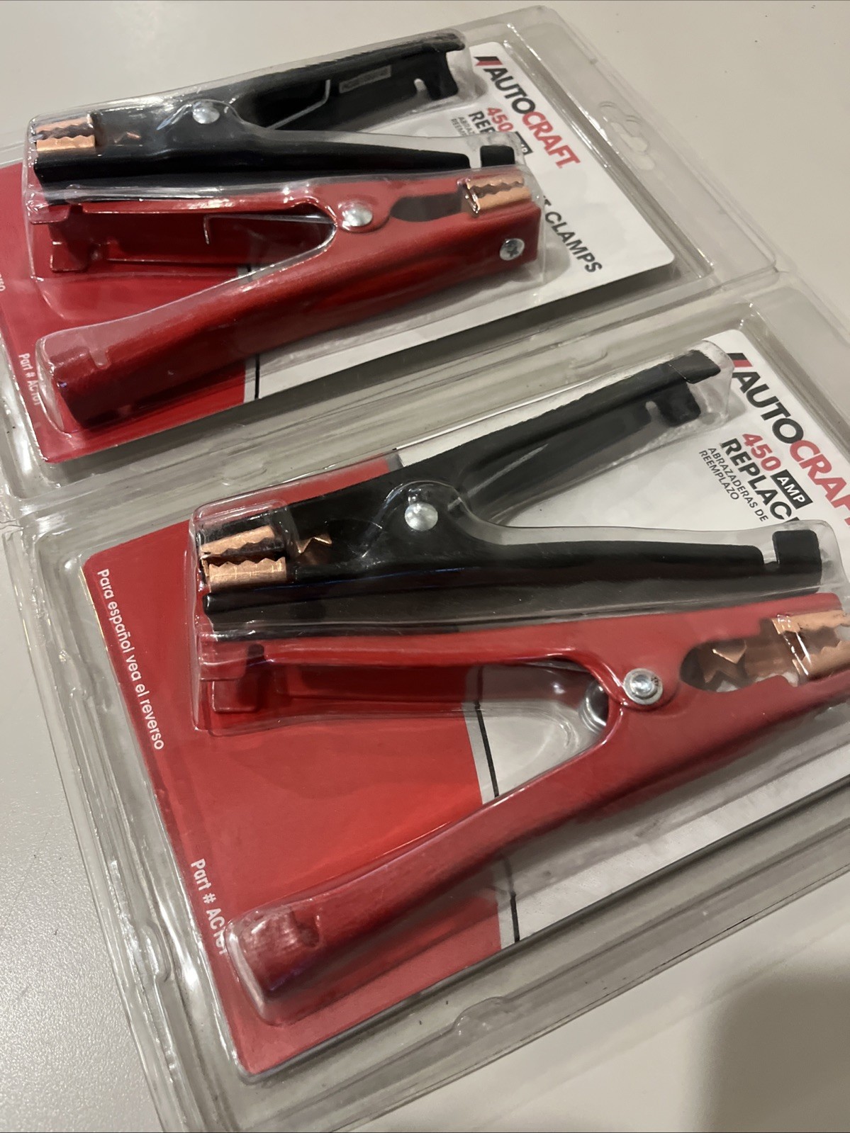 450Amp Battery Booster Cable Parrot Clamps: Heavy-Duty Jumper Replacement Tool