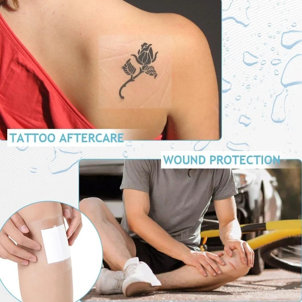 50 Pieces Transparent Stretch Adhesive Bandage Large Waterproof Transparent Film