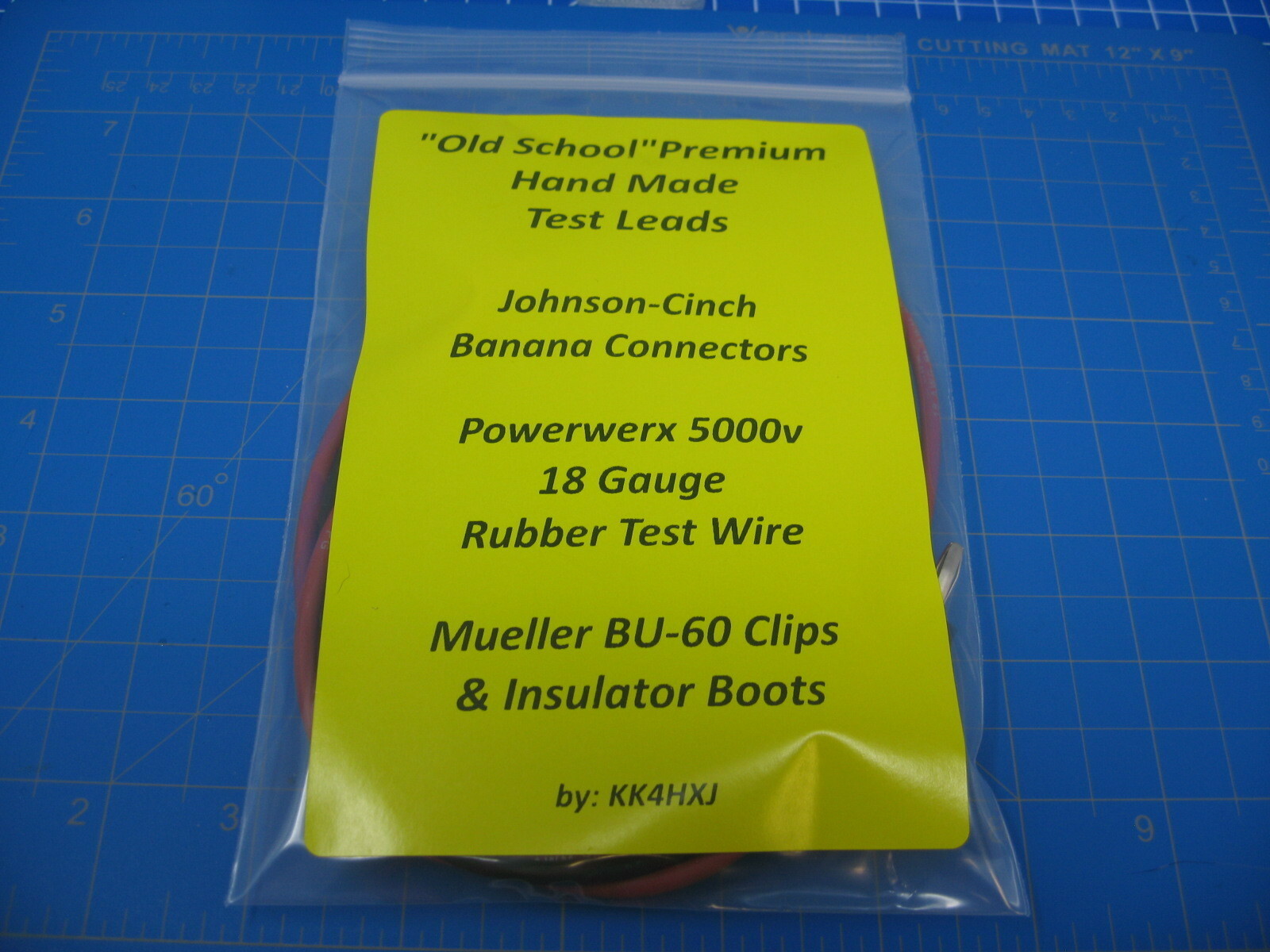 Custom Test Lead - Vintage Gear - Banana Plugs to Alligator Clips(Mueller BU-60)