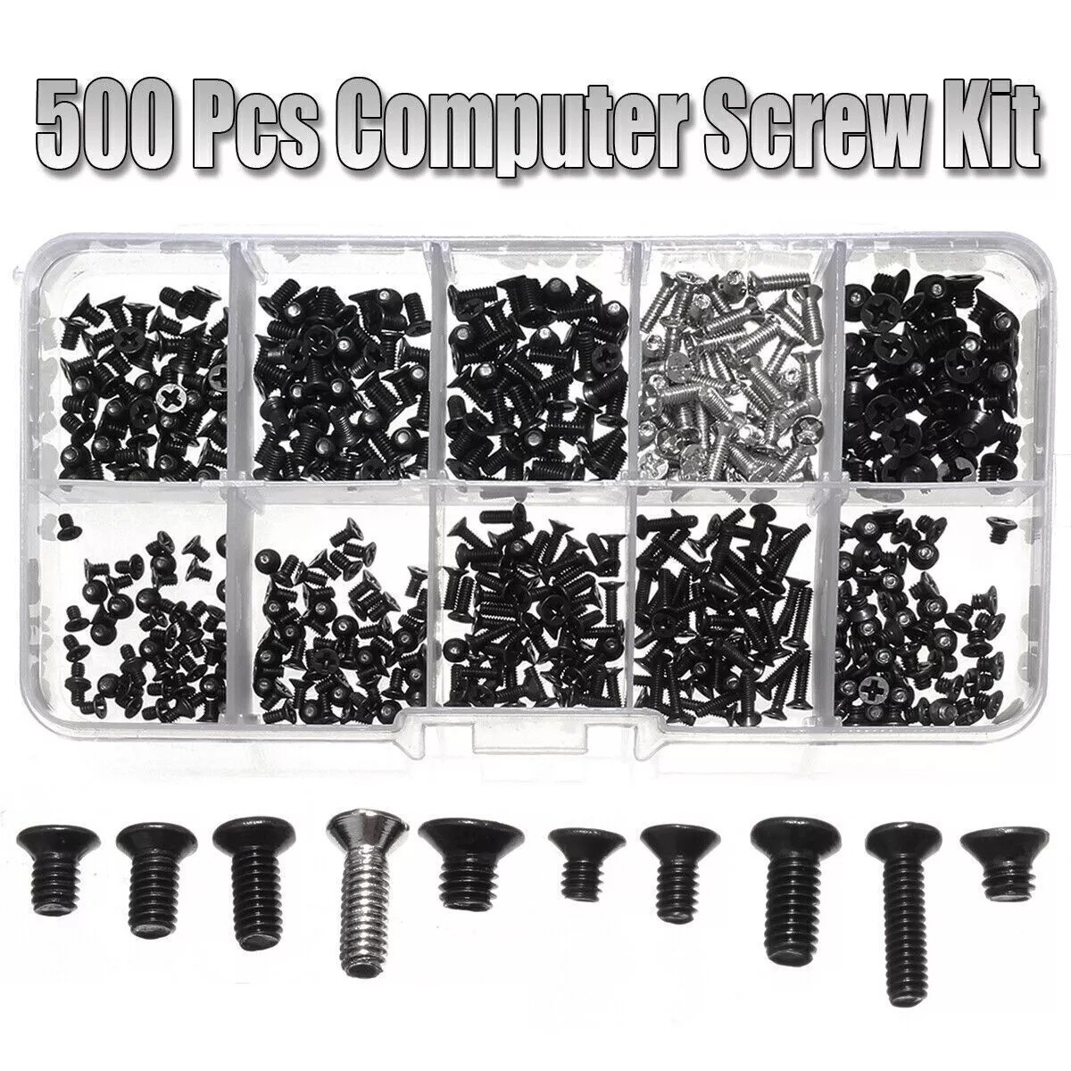 500Pcs Laptop Computer Screws Set Kit For HP Dell Lenovo Sony Toshiba SAMSUNG