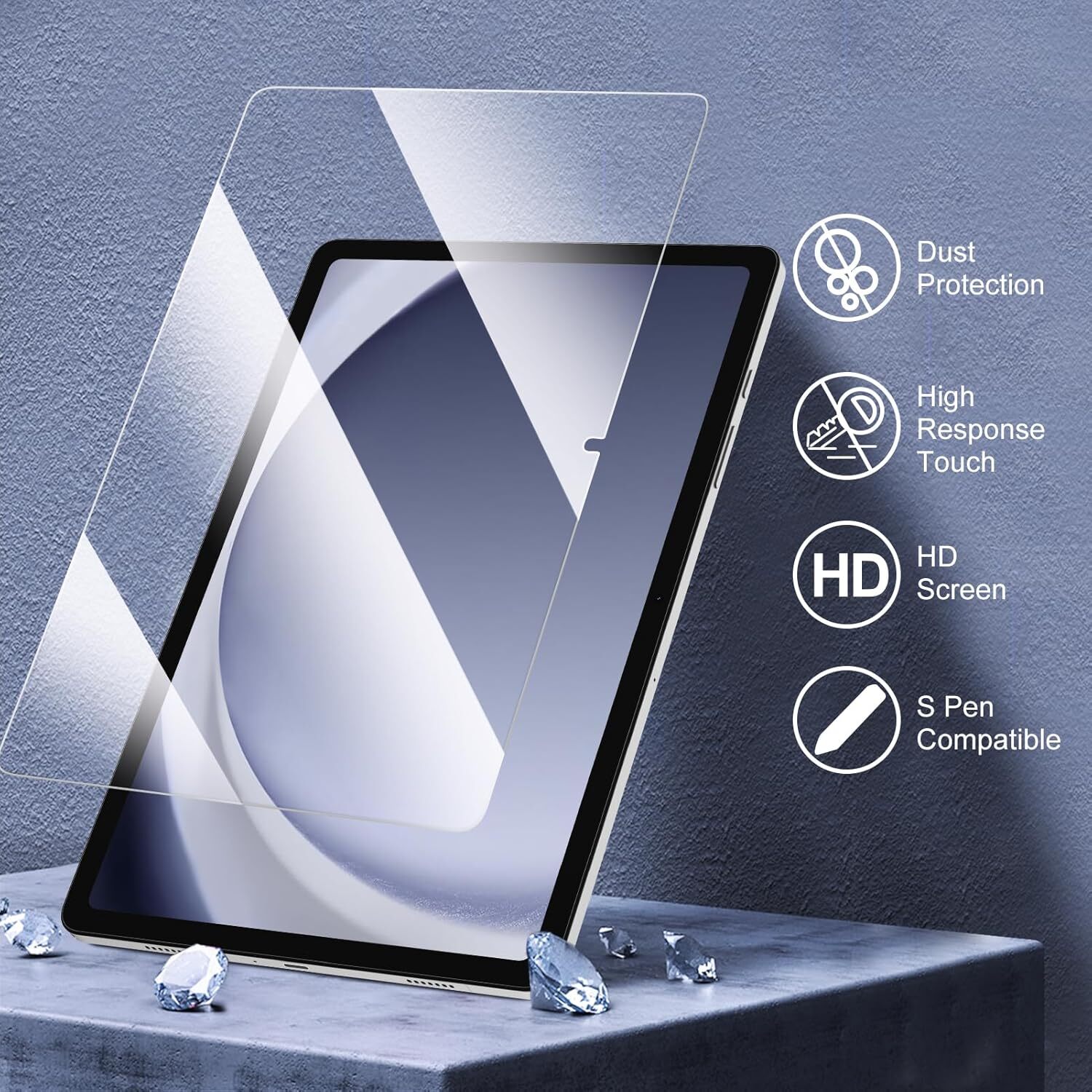 2 Pack Screen Protector for Samsung Galaxy Tab A9 Plus/A9+ 11 Inch 2023 SM-X210