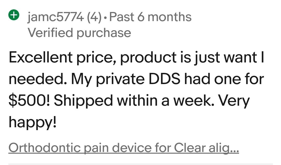 Orthodontic pain device & Case for Clear aligners Better than Viber20