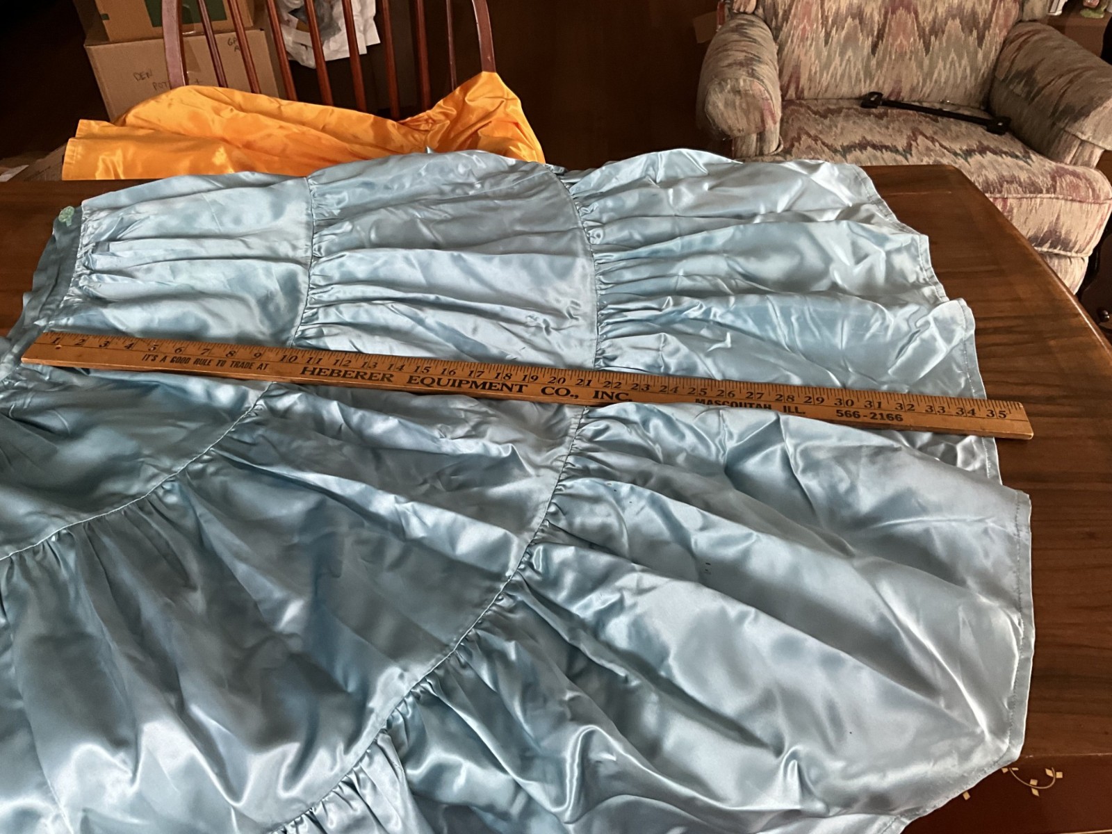 Vintage? Native American Navajo Blue Satin Skirt