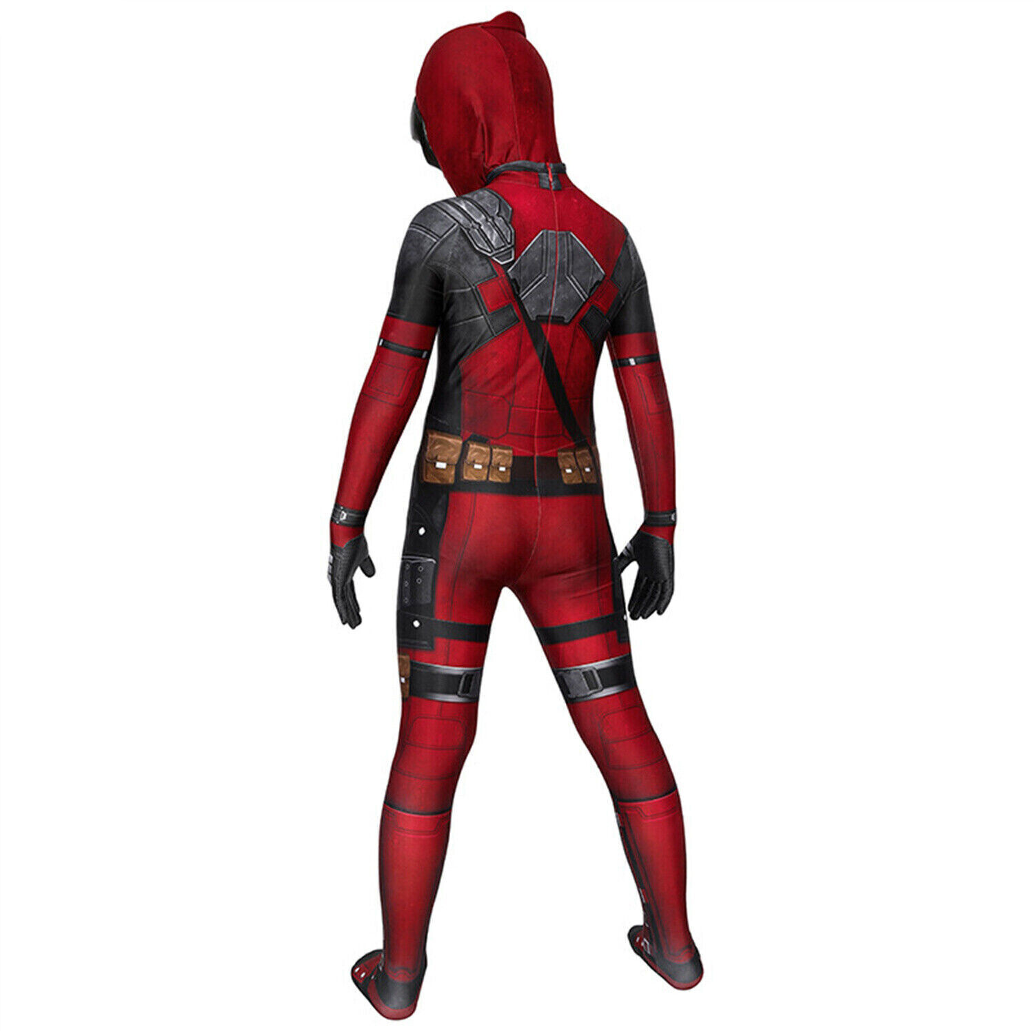 Halloween Cosplay Kids Boys Dead Pool Costume Superhero Bodysuit Outfits Gift