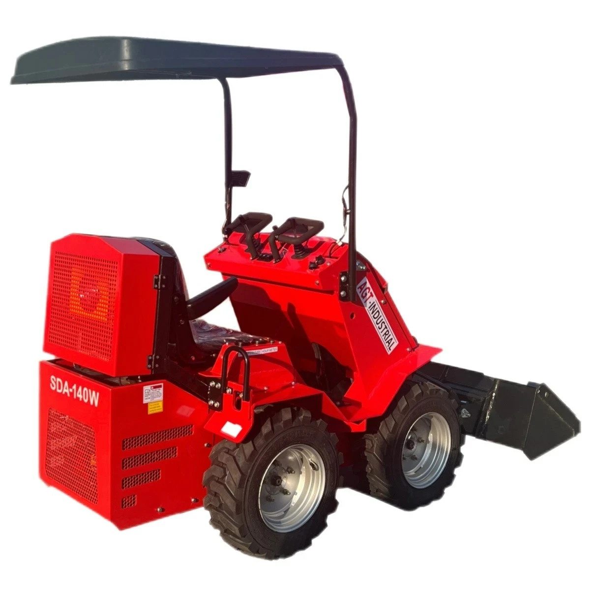 AGT SDA-140W mini skid steer compact wheel loader ride-on