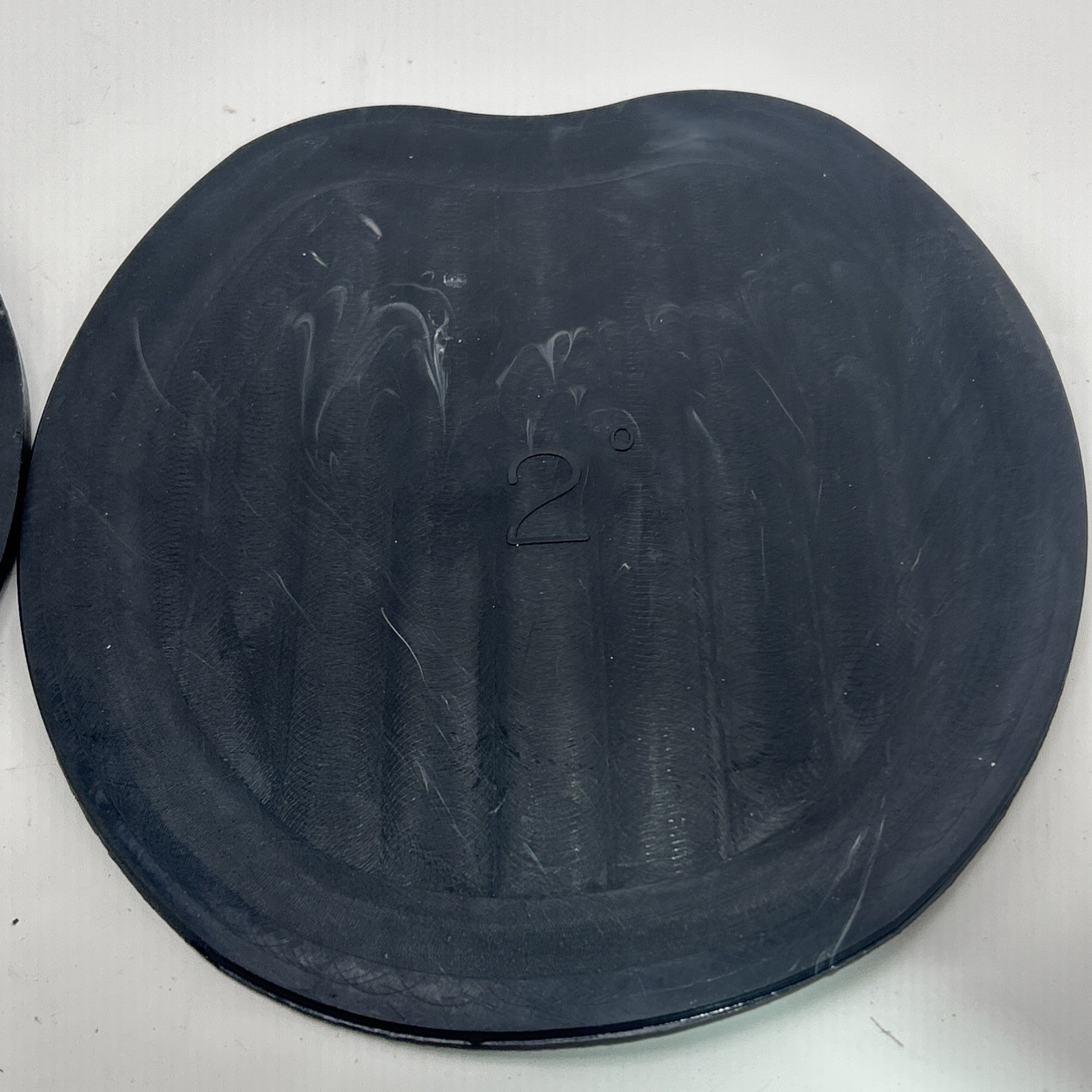 NEW Pair of Castle Plastics Size 2 Black Hard Rubber Horse Hoof Shoe Flat Pads