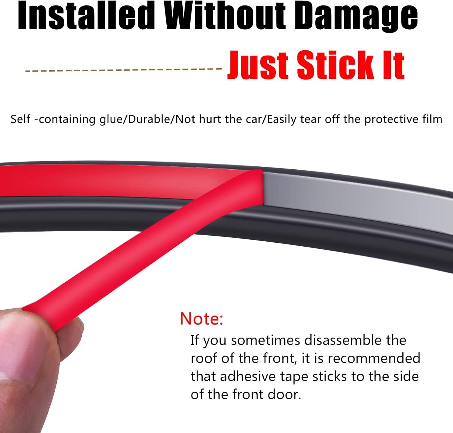 For Jeep Wrangler JL JLU 2007-25 Roof Seal Lid Gasket Seal Weather Strip Repalce