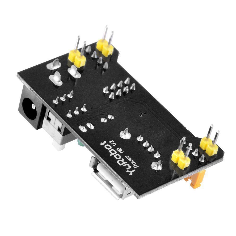 MB-102 830 Point Breadboard + 3.3V 5V Power Supply + 65 Jumpers + Battery Cable