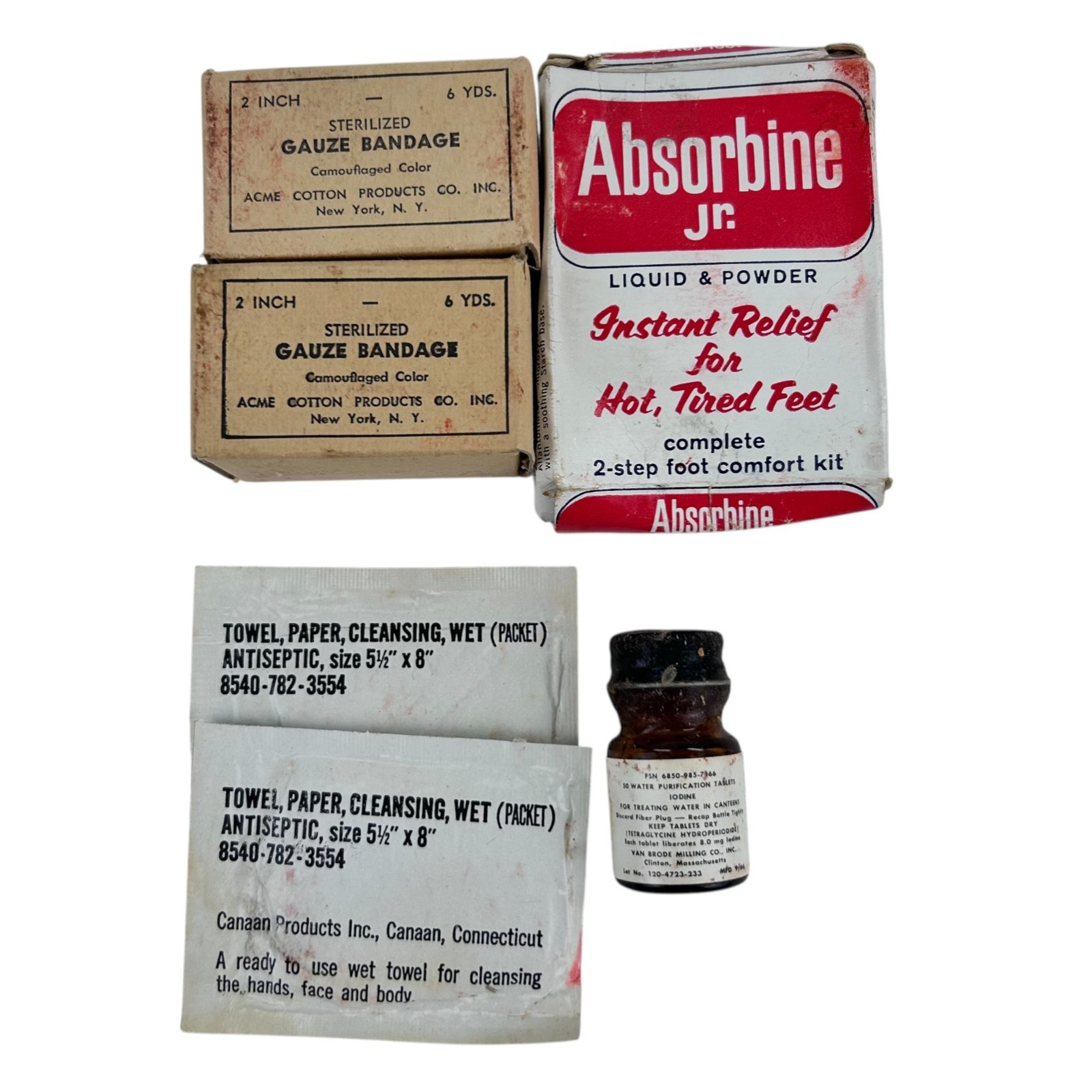 Vtg US Military First Aid Kit Pouch Aviator Camouflage Oil Green Snap Closure