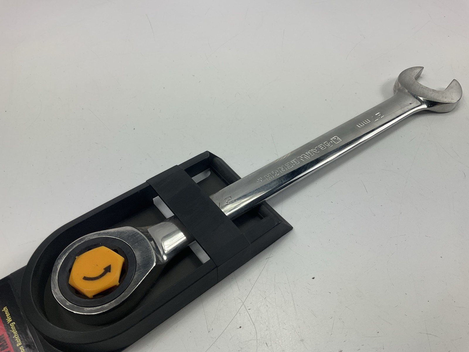 Gearwrench 9127D 27mm 12-Point Straight Head 72-Teeth Ratchet Combination Wrench