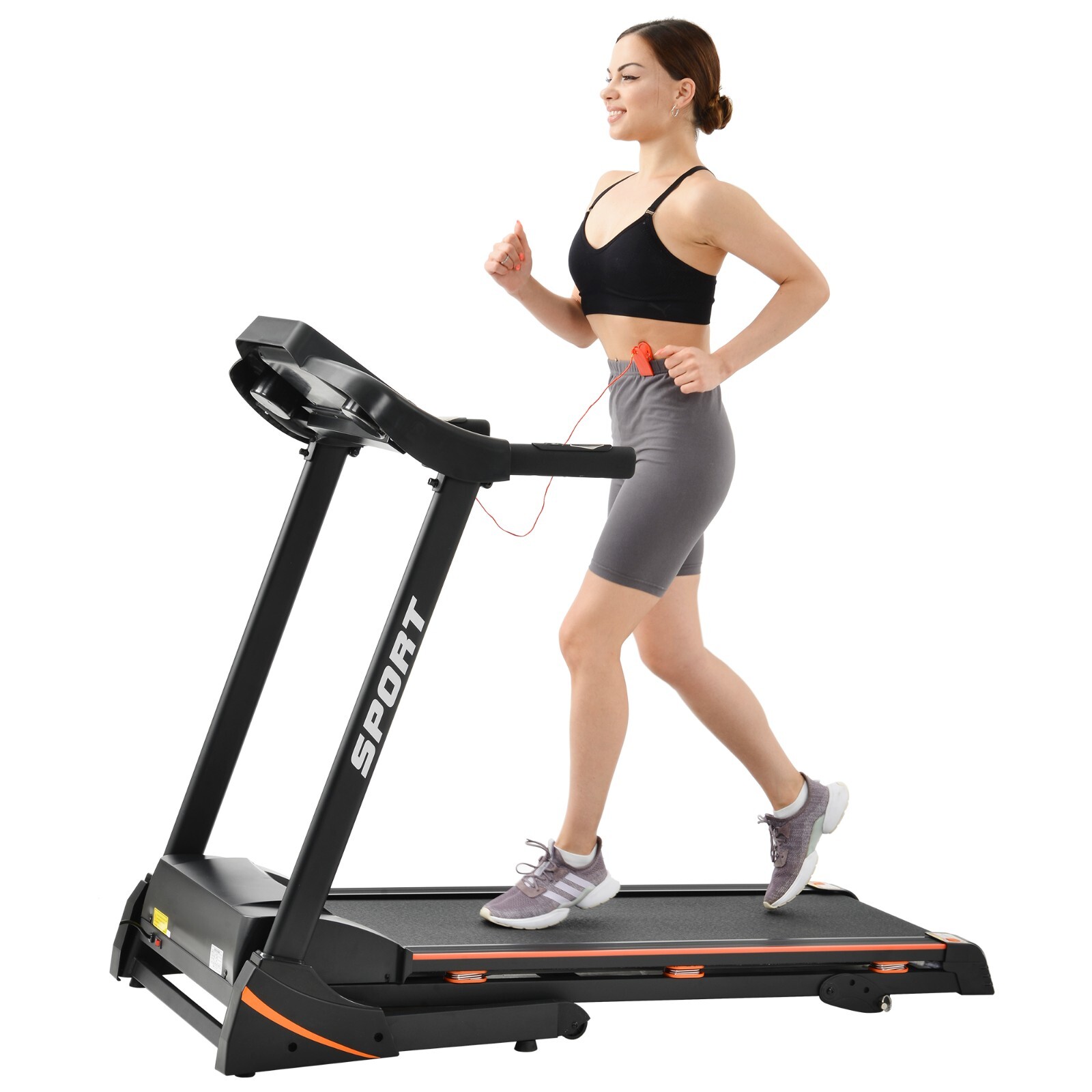 3.25HP Folding Treadmill with Incline Running Machine Adjustable Speed for Home