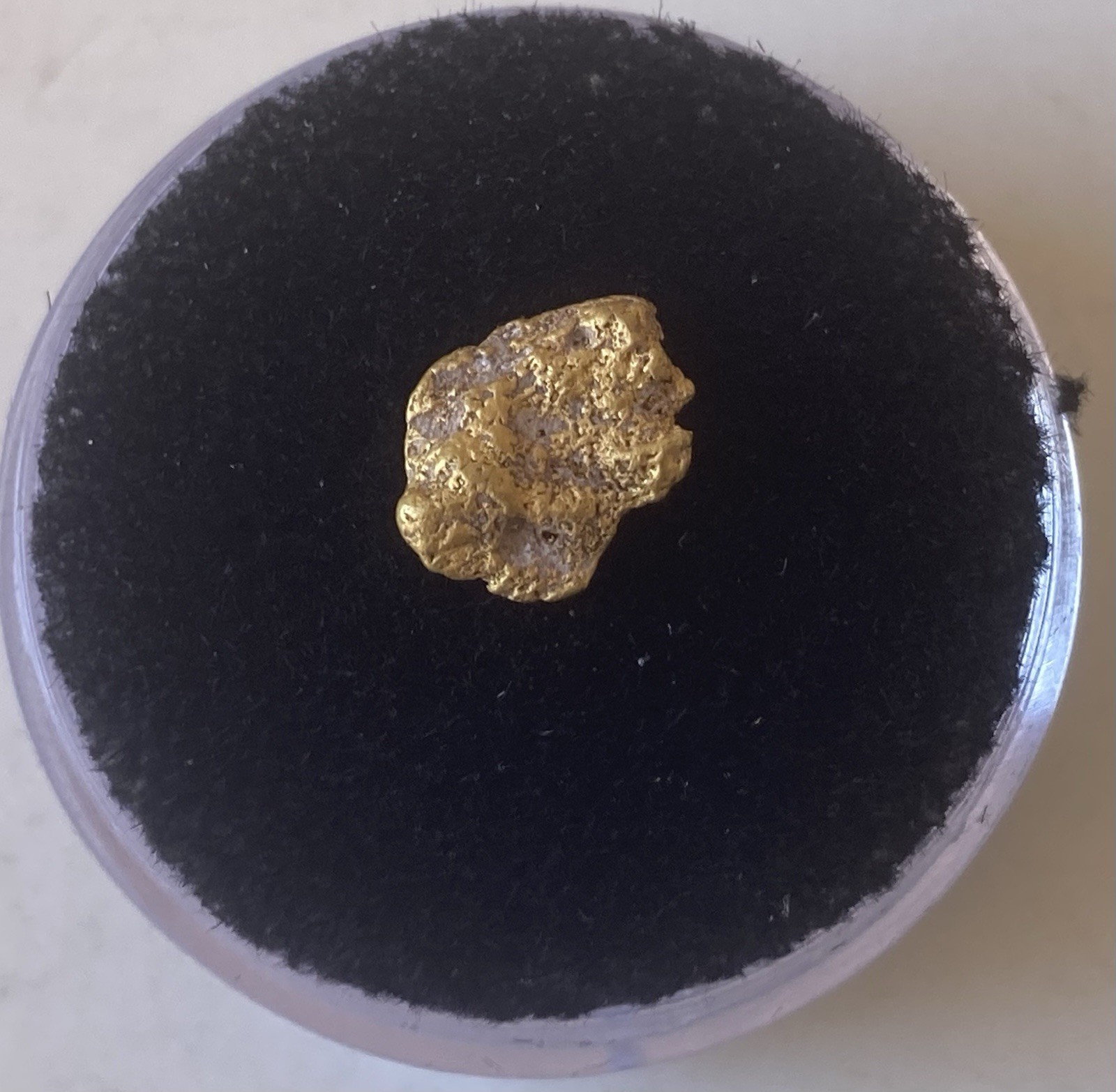 Gold 1 Placer Nugget Picker .67 Gram Total Coarse Southern California Desert