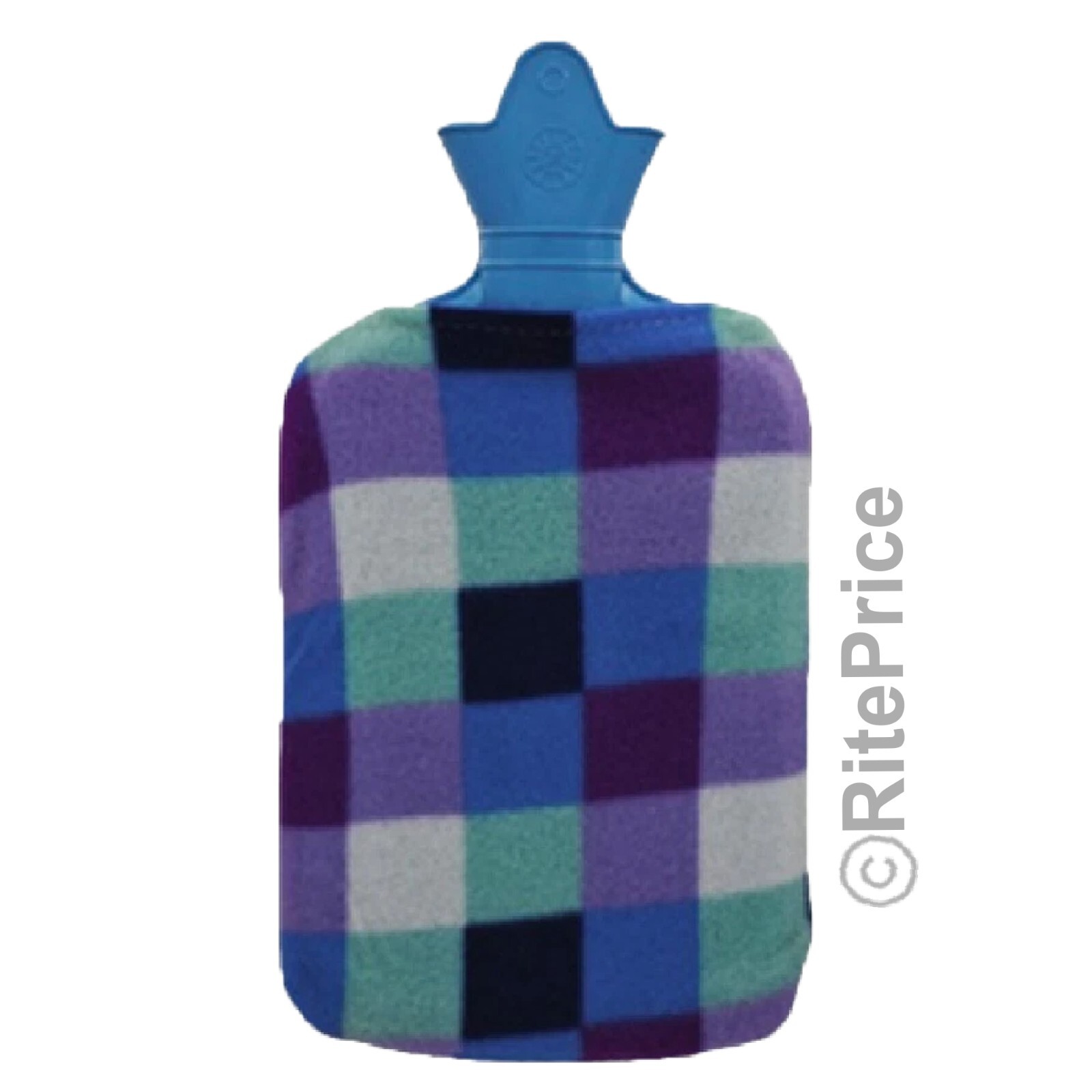 2000ml Hot Water Bottle with Plush Cover Rubber Bag For Pain Relief Warm Therapy