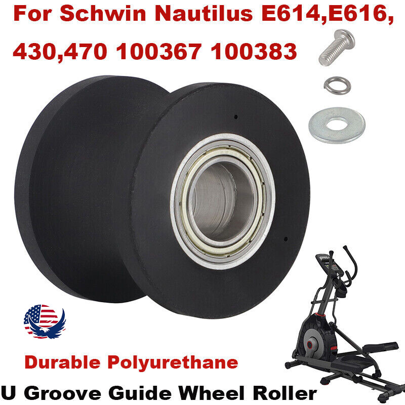 Elliptical U Groove Guide Wheel Roller For Schwinn Nautilus E430 E470 E614 E616