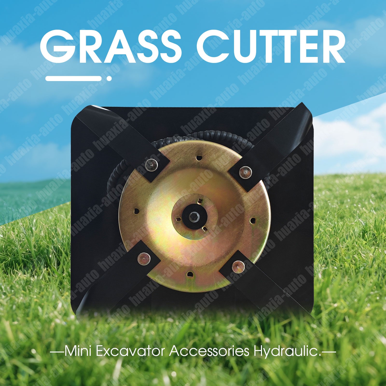1ton-1.5ton Mini Excavator Accessories Hydraulic Grass Cutter Mower