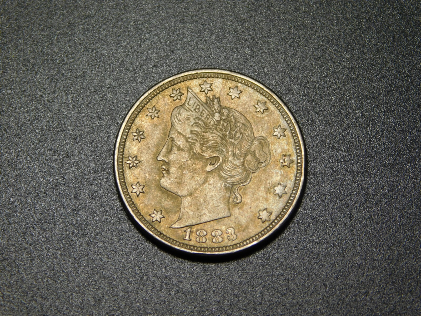 OLD US COIN 1883 LIBERTY HEAD NICKEL NO CENTS