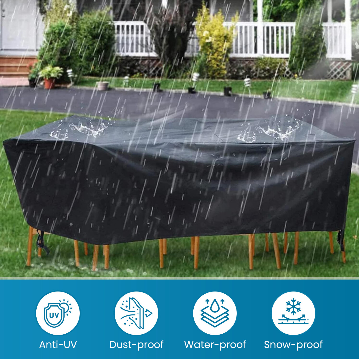 Patio Chair Cover Casual Seating Waterproof Outdoor Garden Lawn Furniture Covers
