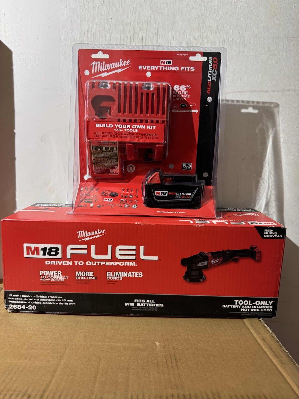 Milwaukee M18 Polisher with 5.0 Battery and Charger