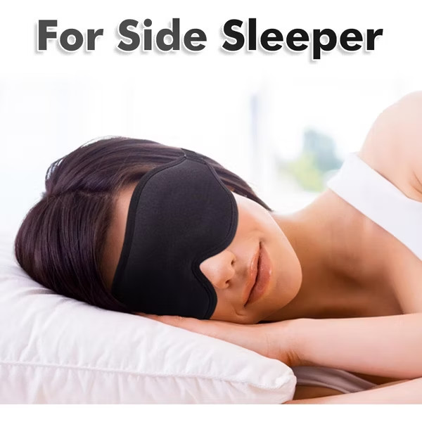 Sleep Eye Mask 3D for Side Sleeper Men Women, Zero Eye Pressure Relax Rest Mask
