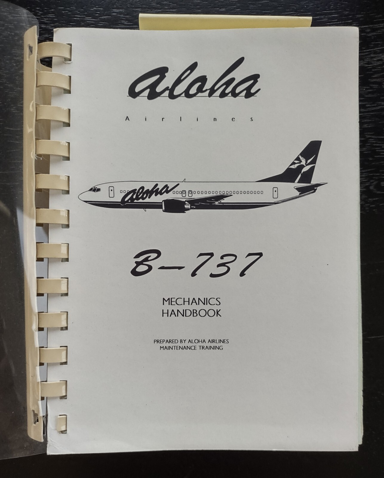 Aloha Airlines Boeing B-737 Mechanics Handbook Maintenance Training Manual 737